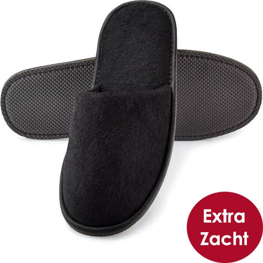 Comfy Badstof Slippers Gesloten Neus 1 Paar Vakantie Slippers Spa