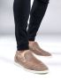 Cotton District Suede Loafers Laag Beige Herenschoenen - Thumbnail 1