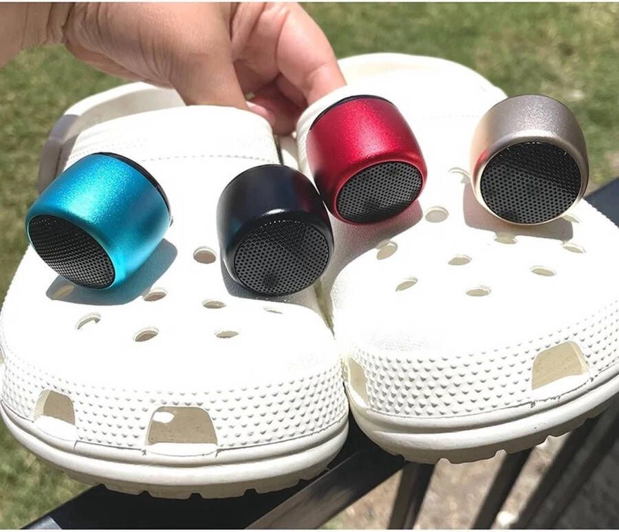 Crocs Speakers Crocs geluid Crocs Jibbitz Speaker Bluetooth Muziek Trend Crocs box 1 stuk Goud