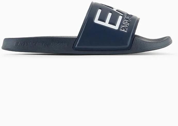 Ea7 Emporio Ar i Teenslippers Visibility Logo Slides Navy Blue