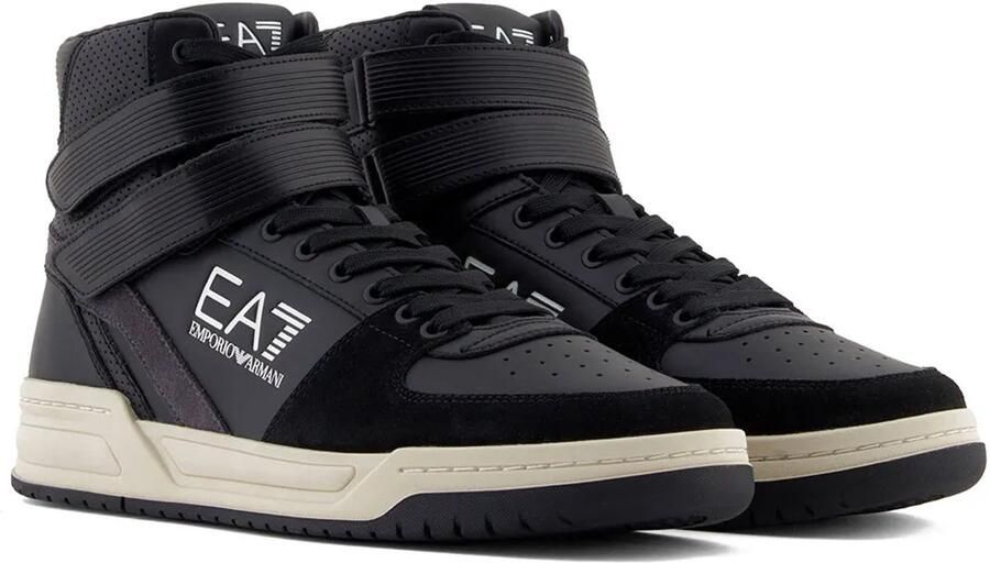 EA7 Emporio Ar i High top sneakers met labelprints model 'BASELINE BASKET'