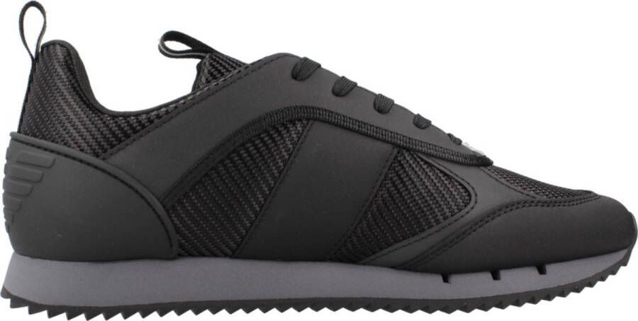 Emporio Armani EA7 Heren Schoenen Herfst Winter Collectie Nylon Black Heren