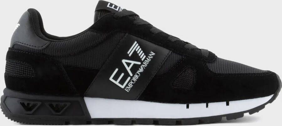 Emporio Ar i EA7 Legacy Zwarte en Witte Sneakers Black