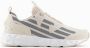 Emporio Armani EA7 Gedrukt logo textiel sneakers Beige Heren - Thumbnail 1