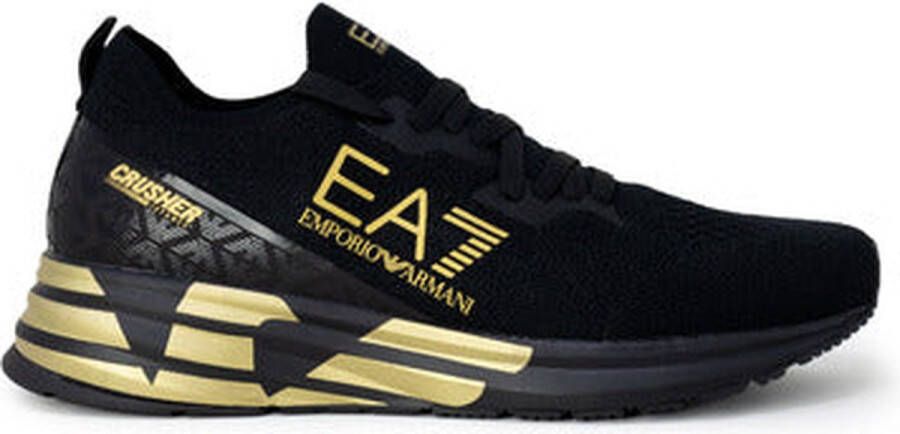 Ea7 men shoes trainers sneakers Crusher Distance Emporio Armani Zwart Heren