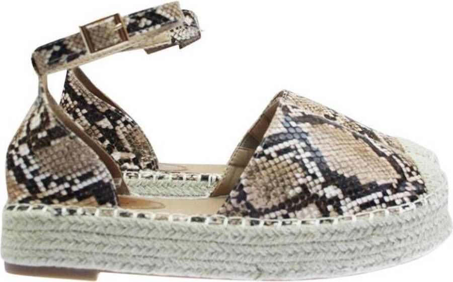 Espadrilles Slangenprint