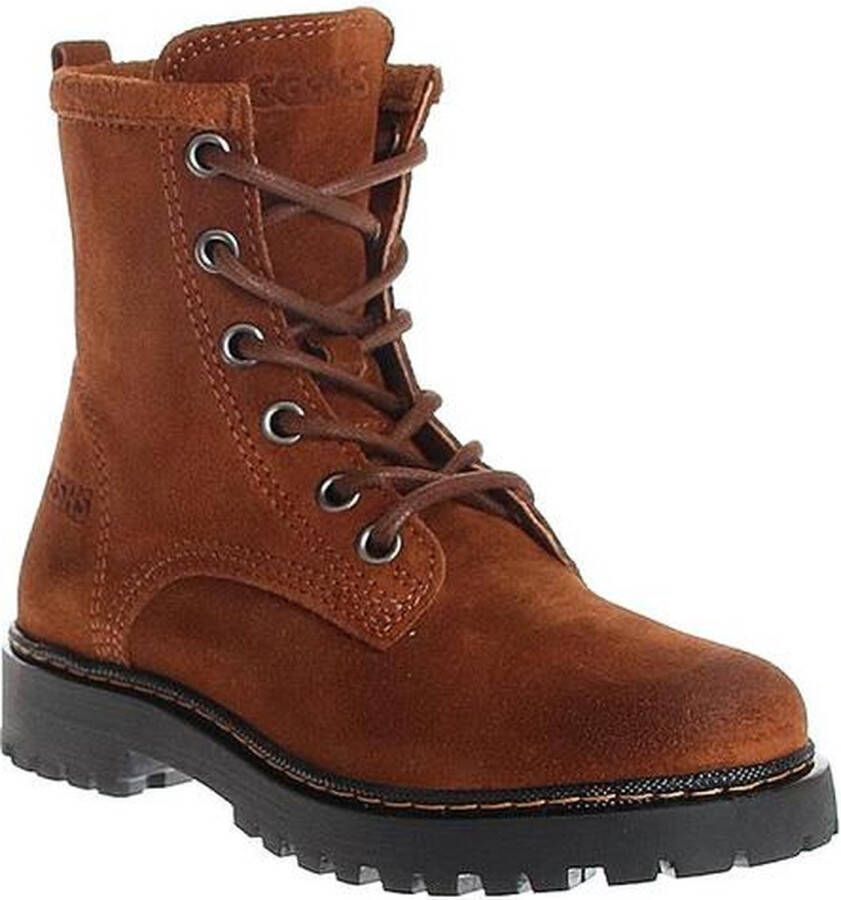 Giga Shoes G3518 Cognac meisjes suede leren enkel laarzen laatste maten outlet sale prijs