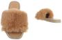 Givana Fluffy muiltjes slippers camel - Thumbnail 2