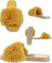 Givana Fluffy muiltjes slippers geel - Thumbnail 2