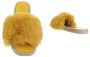 Givana Fluffy muiltjes slippers geel - Thumbnail 1