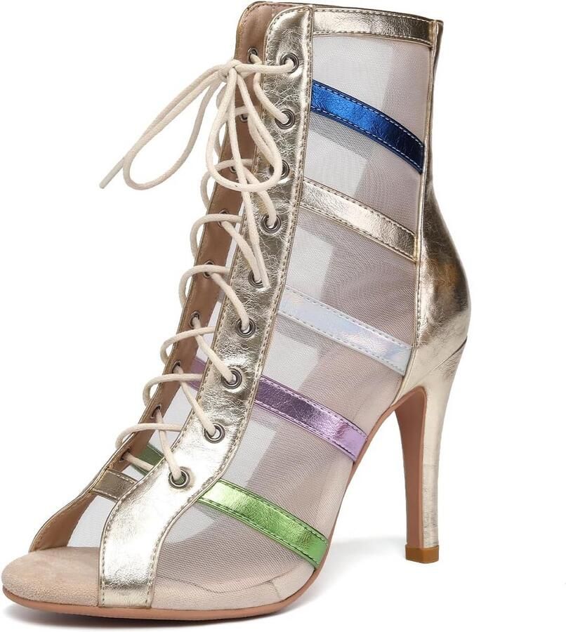 Hoge Hak Open Teen Dansschoenen voor Dames Salsa Ballroom Jazz