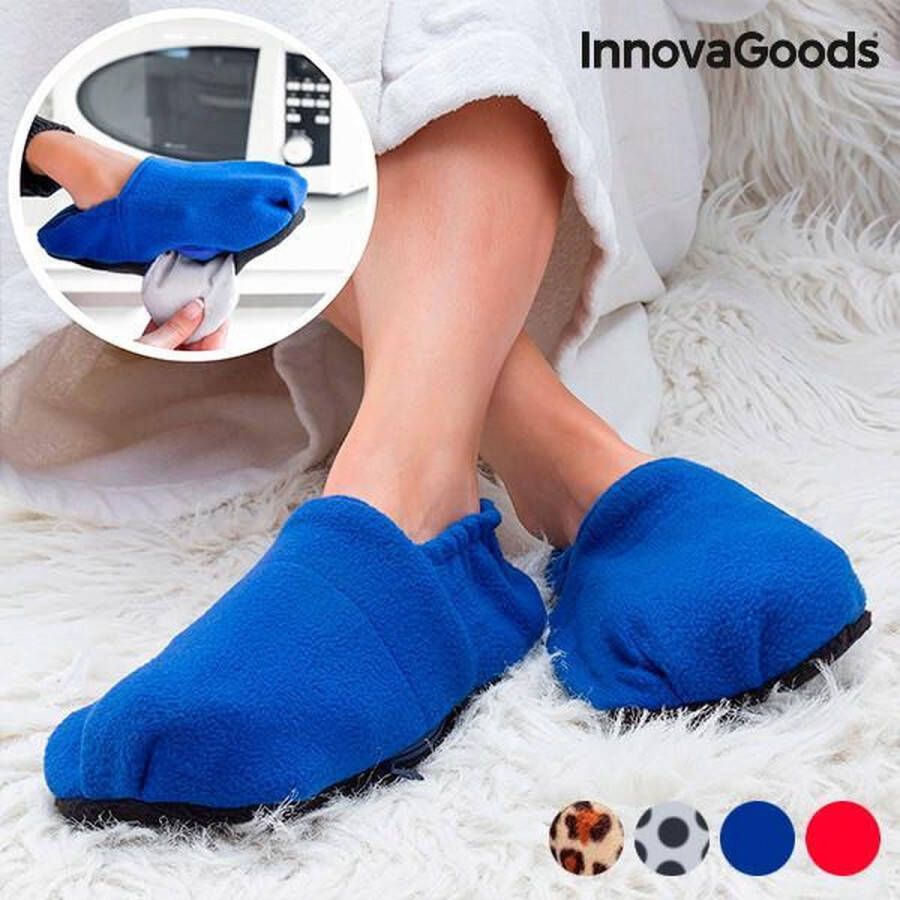 InnovaGoods in de Magnetron Opwarmbare Pantoffels Blauw