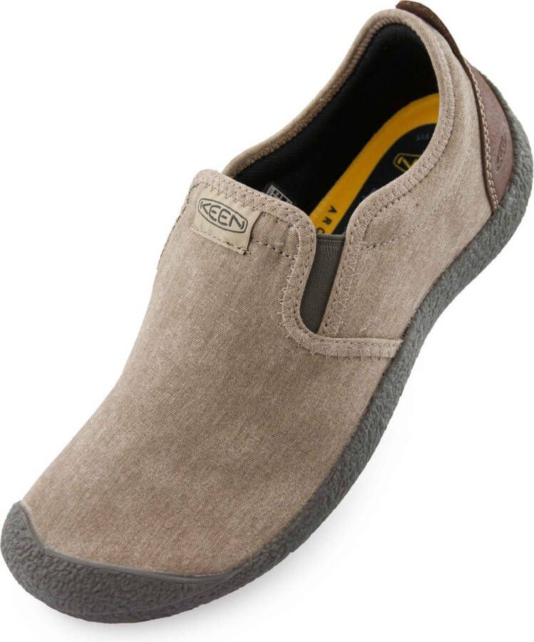 Keen Men Howser Canvas Slip-On Timberwolf Bison