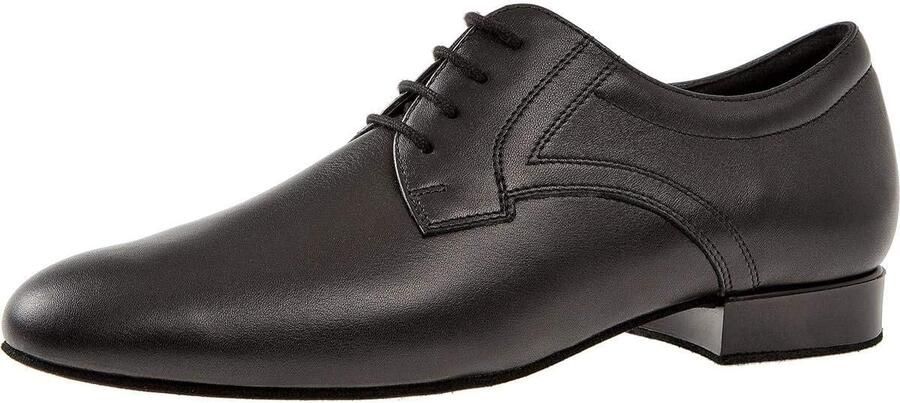 Klassieke Derby Dansschoen voor Heren Zwart Leer Extra Breed 2 3 EU)