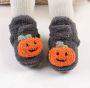 Leuke Cartoon Pompoen Pantoffels Voor Baby Peuter Comfortabele Zachte Warme Slofjes Voor Halloween Party-Slofjes- Herfst- Winter-Lekker warm-Sinterklaas cadeau-Kerst Cadeau-Verjaardag Cadeau-Makkelijk aan te doen-Klittenband - Thumbnail 1