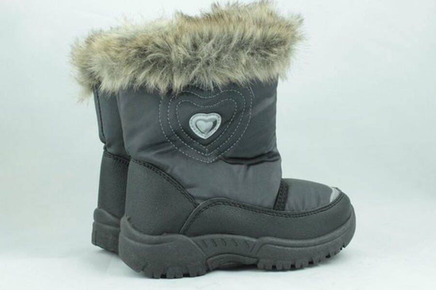 Meisjes snowboots bont zwart