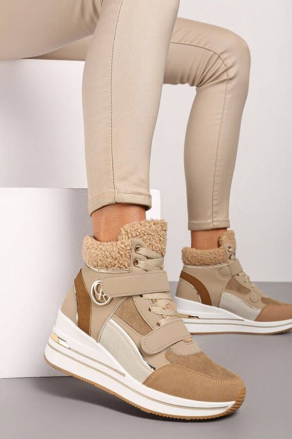 Nieuwe collectie Exclusieve super comfortabele sneakers Beige