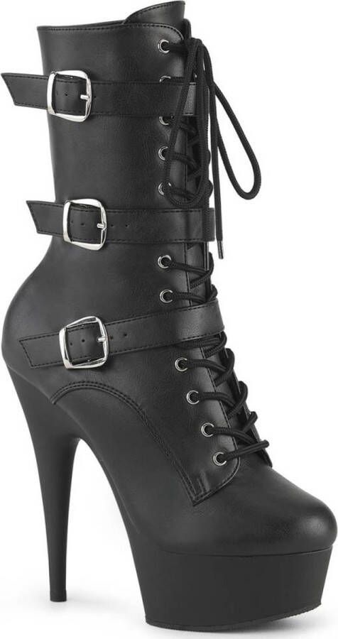 Pleaser DELIGHT-1043 Plateau Laarzen 36 Shoes Zwart