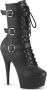 Pleaser DELIGHT-1043 Plateau Laarzen 36 Shoes Zwart - Thumbnail 1