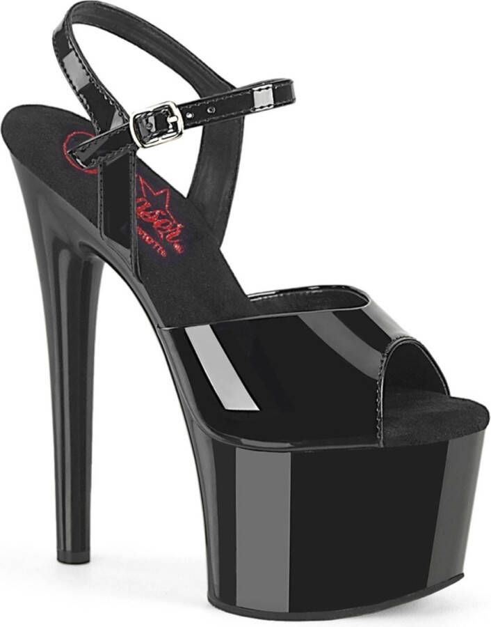 Pleaser Sandaal met enkelband Paaldans schoenen 40 Shoes PASSION 709 Zwart - Foto 1