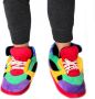 Merkloos Sans marque Pluche clownschoenen sneakers sloffen pantoffels voor volwassenen Clownschoenen regenboog sneakers sloffen LG(39 41 5 ) - Thumbnail 1