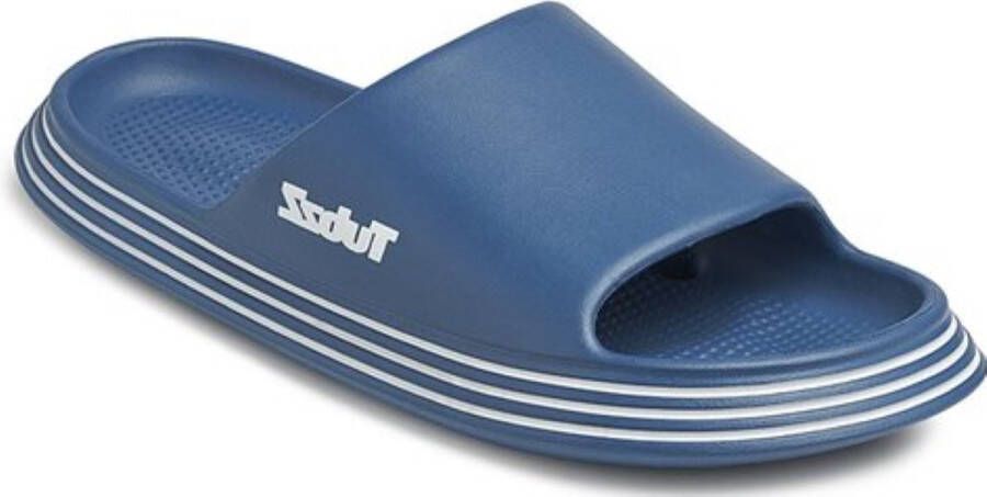 Sauna of bad slippers merk Import model Tubzz kleur blauw