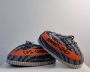 Merkloos Sans marque Sneaker Sloffen Yeezy Sloffen Paars Met Oranje Details 36 43 Onesize Unisex - Thumbnail 1