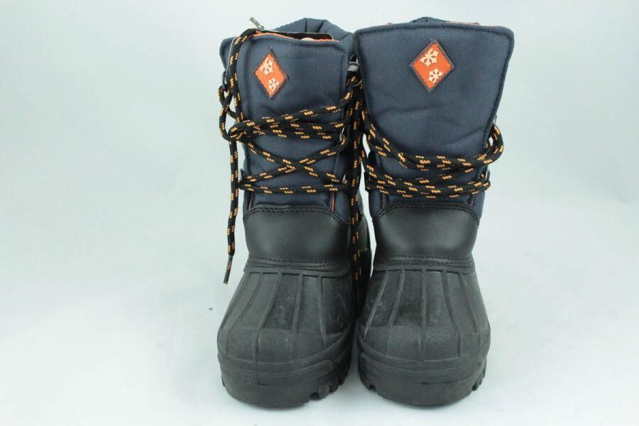 Snowboots d.blauw-oranje