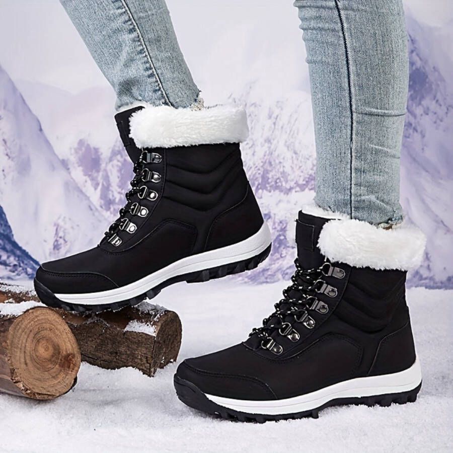 Snowboots Sneeuwschoenen Sneeuwboots Dames Wintersport Ski Gadgets Zwart