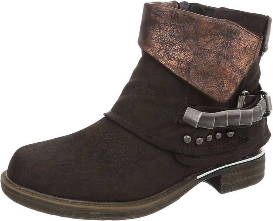 Stoere biker boots bruin