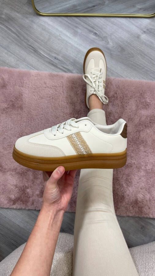 Vajen sneaker Dames Beige