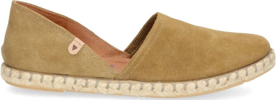 Verbenas Carmen suède espadrilles kaki