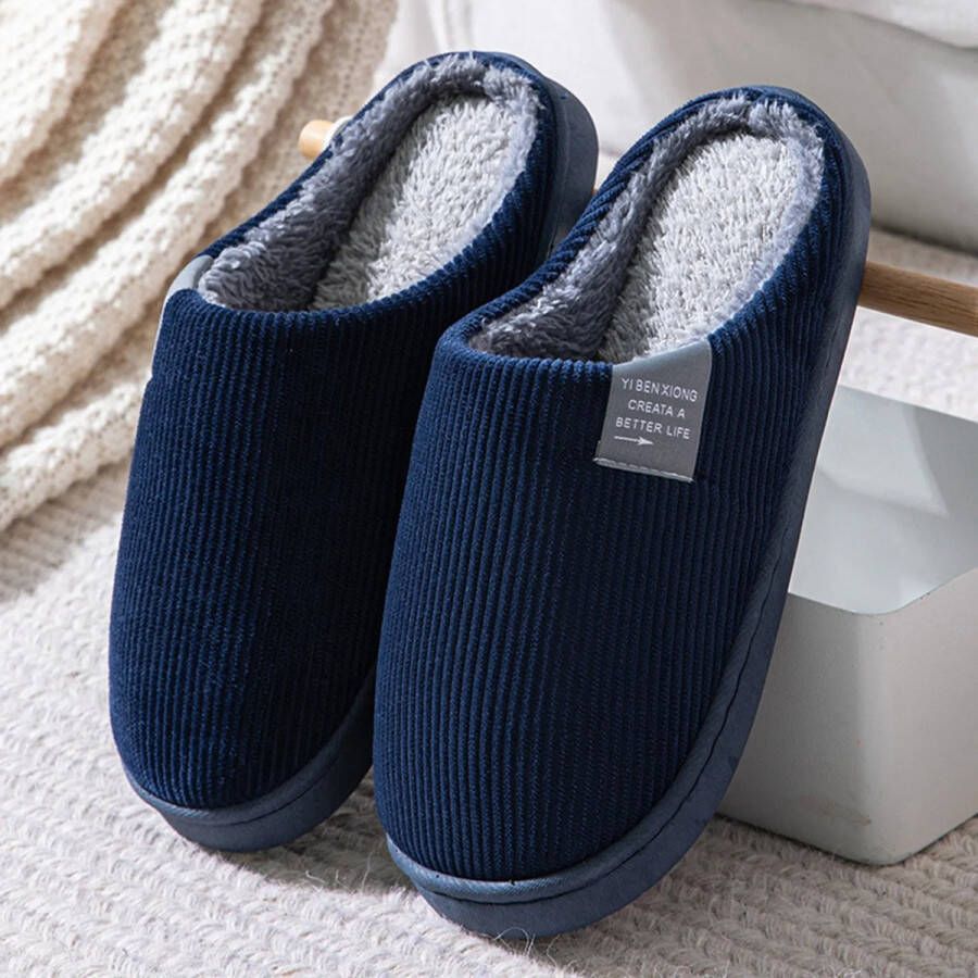 Winter Warme Bont Slippers voor Mannen en Vrouwen Comfortabele Antislip Zachte Huisschoenen met Platte Hak Ideale Pantoffels voor Thuis en Slaapkamer