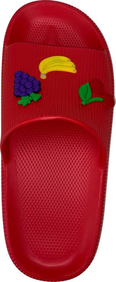 Zenne Slipper Fruitige EVA-Slippers Heren- s Slipper Antibacterieel Slipper Anatomical Slipper Rood