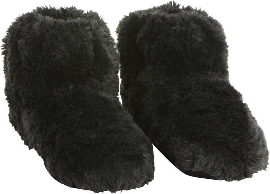 Zwarte warmte pantoffels sloffen voor dames Warme voeten Warmte koelte pantoffels zwart