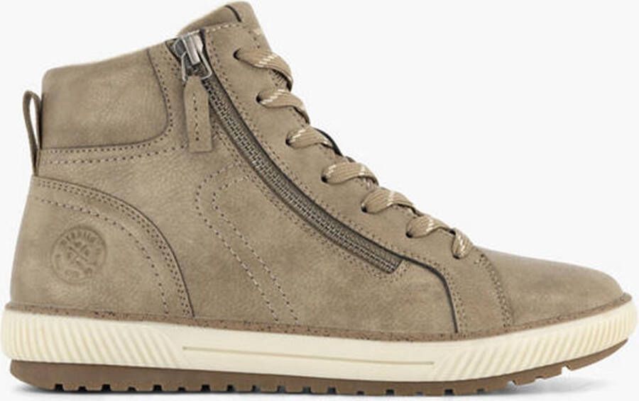 Easy Street Taupe hoge sneaker