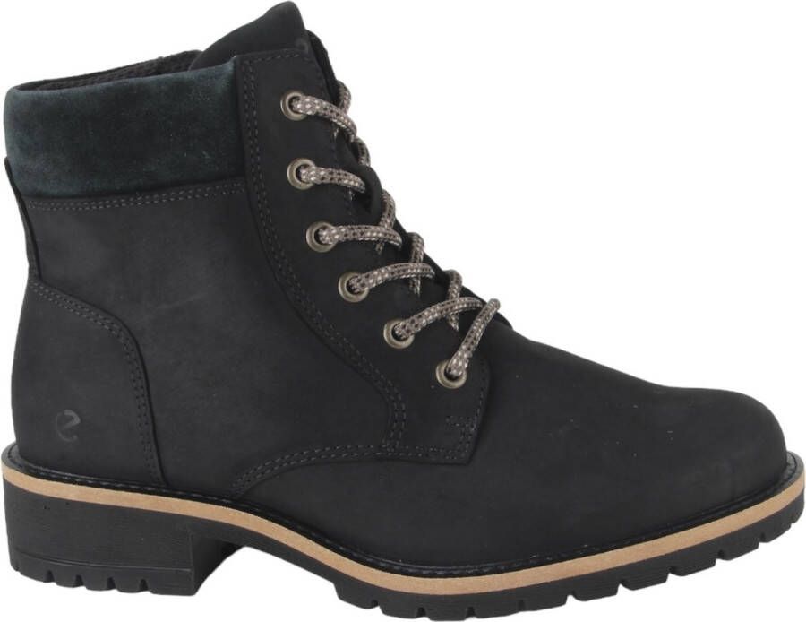 ECCO 202123-51052 dames veterboots sportief zwart