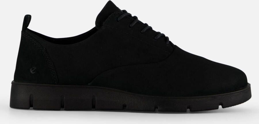 ECCO Bella Veterschoenen Zwart Nubuck