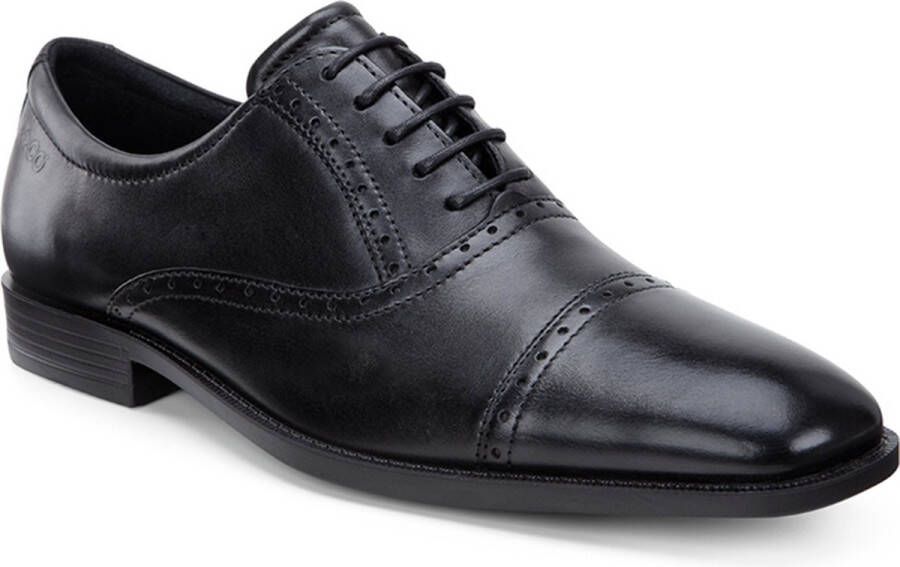 ECCO Edinburgh nette veterschoen heren 632634 zwart Schoenen