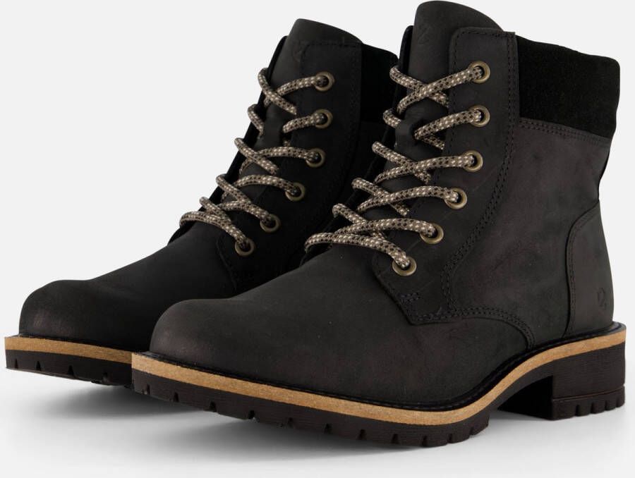 ECCO Elaina Veterboots zwart Leer