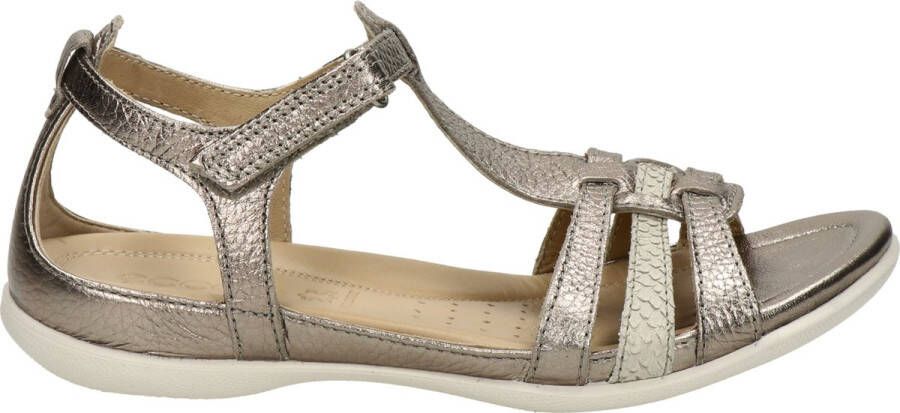 Ecco Sandalen Flash zomerschoen sandaal klittenbandschoen in metallic-look