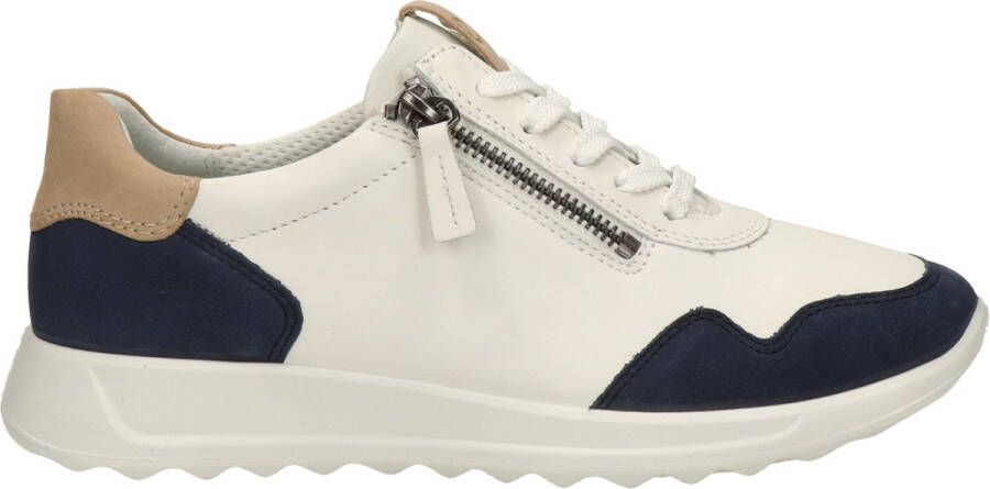 ECCO Flexfure Runner dames sneaker Wit blauw