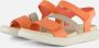 ECCO Flowt W Strap Sandalen oranje Leer Dames - Thumbnail 2