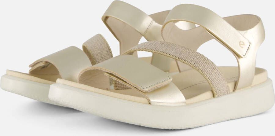 Ecco Plateausandalen FLOWT W zomerschoen klittenbandschoen vakantie sandaal sandalette met plateau