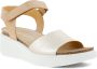 ECCO Flowt Wedge Cork Sandalen beige Nubuck Dames - Thumbnail 2