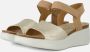 ECCO Flowt Wedge Cork Sandalen beige Nubuck Dames - Thumbnail 19