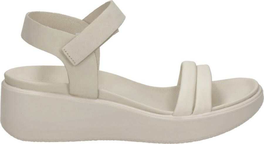 ECCO Flowt Wedge LX sandalen met sleehak beige