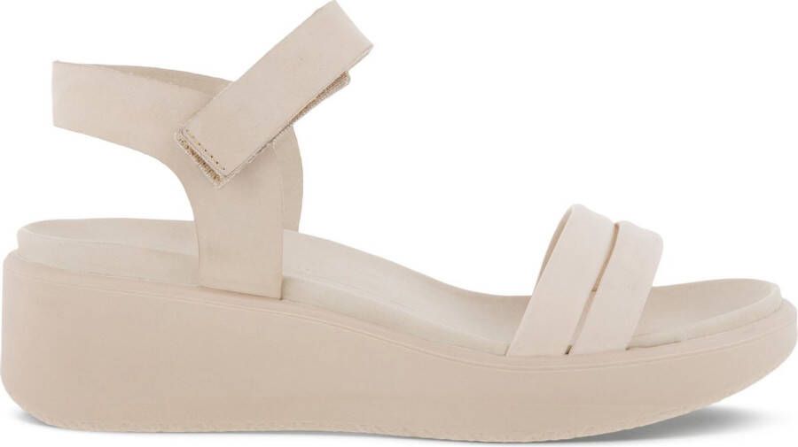 ECCO Flowt Wedge LX sandalen met sleehak beige