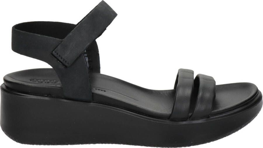 ECCO Flowt Wedge Sandalen zwart Nubuck Dames - Foto 1