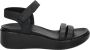 ECCO Flowt Wedge Sandalen zwart Nubuck Dames - Thumbnail 1